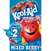 Kool-Aid Unsweetened Mixed Berry Artificially Flavored Powdered Soft Drink Mix, 0.22 oz Packet