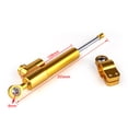 thumbnail image 3 of Universal Motorcycle CNC Adjustable Steering Damper Stabilizer Top Gold, 3 of 3