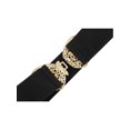 thumbnail image 3 of Women's Golden Butterfly Stretchy Belts, Vintage Elegant Elastic Waistband for Dress Coat 65x5cm/25.6x2.0" Black, 3 of 6
