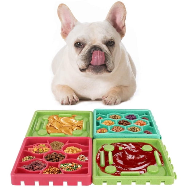 Cuenco interactivo para perros Cuenco de comida de alimentación lenta Cuenco ecológico con ventosa para perros Gatos Baño Lavado Ducha Entrenamiento Distracción Más interactivo Ormromra LL-1685