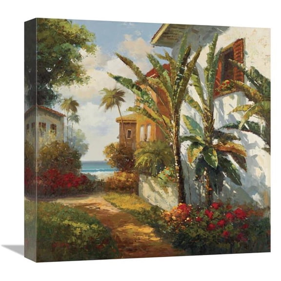 18 x 18 in. Villagio Da Aqua Art Print - Gilda