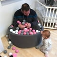 thumbnail image 3 of MeowBaby Large Round 35 x 11.5 In Baby Foam Ball Pit w/ 200 2.75 Inch Balls, 3 of 8