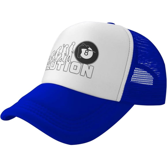 Evolution Billiards Hat Mesh Cap for Men Women, Adjustable Trucker Hat Baseball Cap