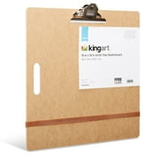 KINGART Artist Sketch Tote Board 18" x 18" - Great for Classroom, Studio or Field Use, Natural wood