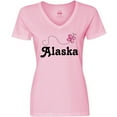 thumbnail image 3 of Inktastic Alaska Butterfly Women's V-Neck T-Shirt, 3 of 5