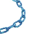 thumbnail image 5 of Shop LC Seed Bead Turquoise Paperclip Chain Link Beaded Necklace for Women Jewelry Gifts for Women Size 28"  Boho Western Birthday Gifts, 5 of 8