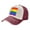 Dark Red, variant on Men Women Gay Pride Flag Rainbow Distressed Twill Cotton Baseball Cap Vintage Adjustable Dad Hat