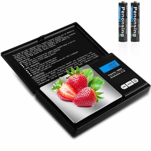 Weigh Gram Scale Digital Pocket Scale 1000g By 0 1g Digital Grams Scale Food Walmart Com
