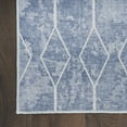 thumbnail image 2 of 9' x 12' Blue and Beige Geometric Power Loom Washable Area Rug, 2 of 5