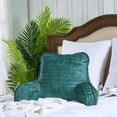 thumbnail image 5 of Home Soft Things DO-IT-YOURSELF Textured Velvet Bedrest Pillow - Deep Teal - 20" x 18" x 17", 5 of 8