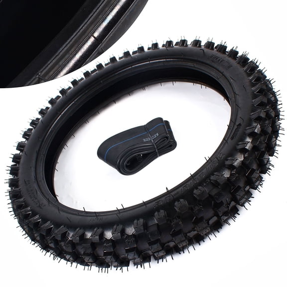 Rear Wheel Tire, 90/100-16 Rear Wheel Tire and Rim Inner Tube for 50CC-150CC Dirt Pit Bikes Replacement Motocross Off-road Tire