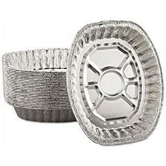 20 PACK - Disposable Durable Oval Roaster Pan - Turkey Roasting Pans Extra Large, Heavy-Duty Aluminum Foil | Deep, Oval Shape for Chicken, Meat, Brisket, Roasting, Baking | Recyclable | USA MADE