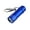Blue, variant on Mini Compact 3 LED Aluminum Flashlight With Keychain Clip Waterproof Mini Torch For Outdoor Camping Hiking Emergency Use