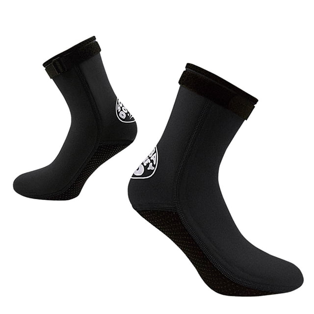Calcetines de agua de neopreno de 3 mm, botas de buceo a prueba de arena para nadar en agua
