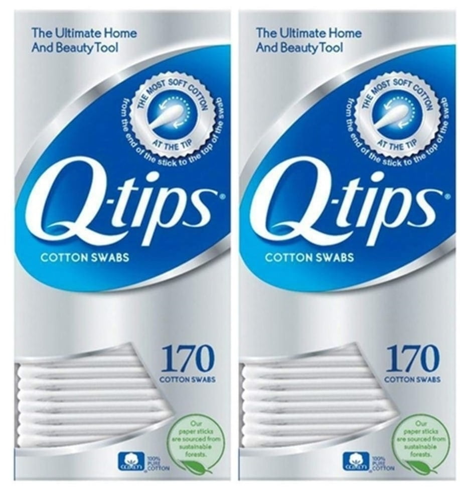 Qtips Cotton Swabs For Beauty And First Aid And Baby Care 170 Each