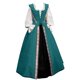 thumbnail image 4 of Mujeres Otoño Invierno Gótico Retro Estampado floral Vestidos de baile Vestidos Vestido de dos piezas Pompotops  ghjkhdj9908, 4 of 5