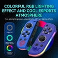 thumbnail image 4 of EVEMAETS Swtich Remote Controller Compatible with Nintendo Switch, Supports Dual Vibration/Motion Control,Blue RGB, 4 of 6