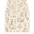 thumbnail image 2 of Wooowa Easter Festival Theme Table Runner with Bunny Egg Floral Print, for Holiday Party Dining Table and Home Scene Decoration, 2 of 6