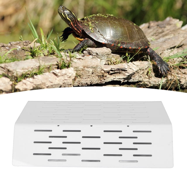 Thick AcrylicBasking Platform with Hollowed Steps, Climbing Ramp, for Reptiles, Easy to Clean