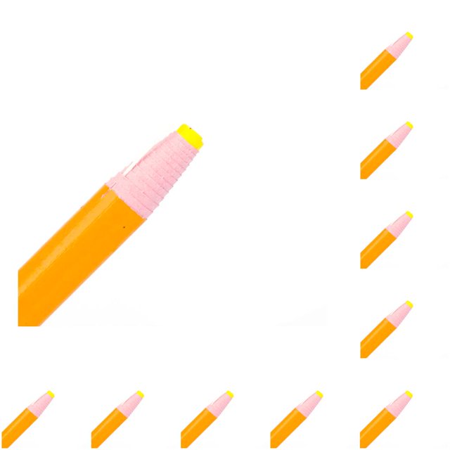Injueey Portable Reusable Tailor Chalk Sewing Marker Random Handicraft Accessories Scribing Pencil Pen DIY Crafting Color amarillo 10piezas