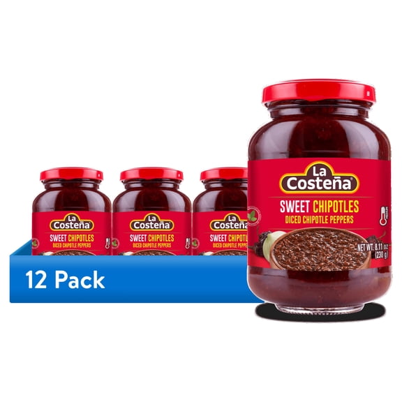 (12 pack) La Costea Diced Sweet Chipotle Peppers, 8.11 oz