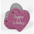 thumbnail image 3 of Inkdotpot 100 Pack Real Silver Foil Paper Tag Happy Holiday Favor Hang Tag, 3 of 8