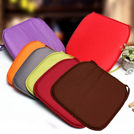 High Chair Seat Pad - 37 x 37 x 1.5cm Square Dining Chair Seat Pad, Office Mat Cover Garden Home Decor, Assorted Colors chair cushion Indoor Outdoor Chair Cushion with Ties