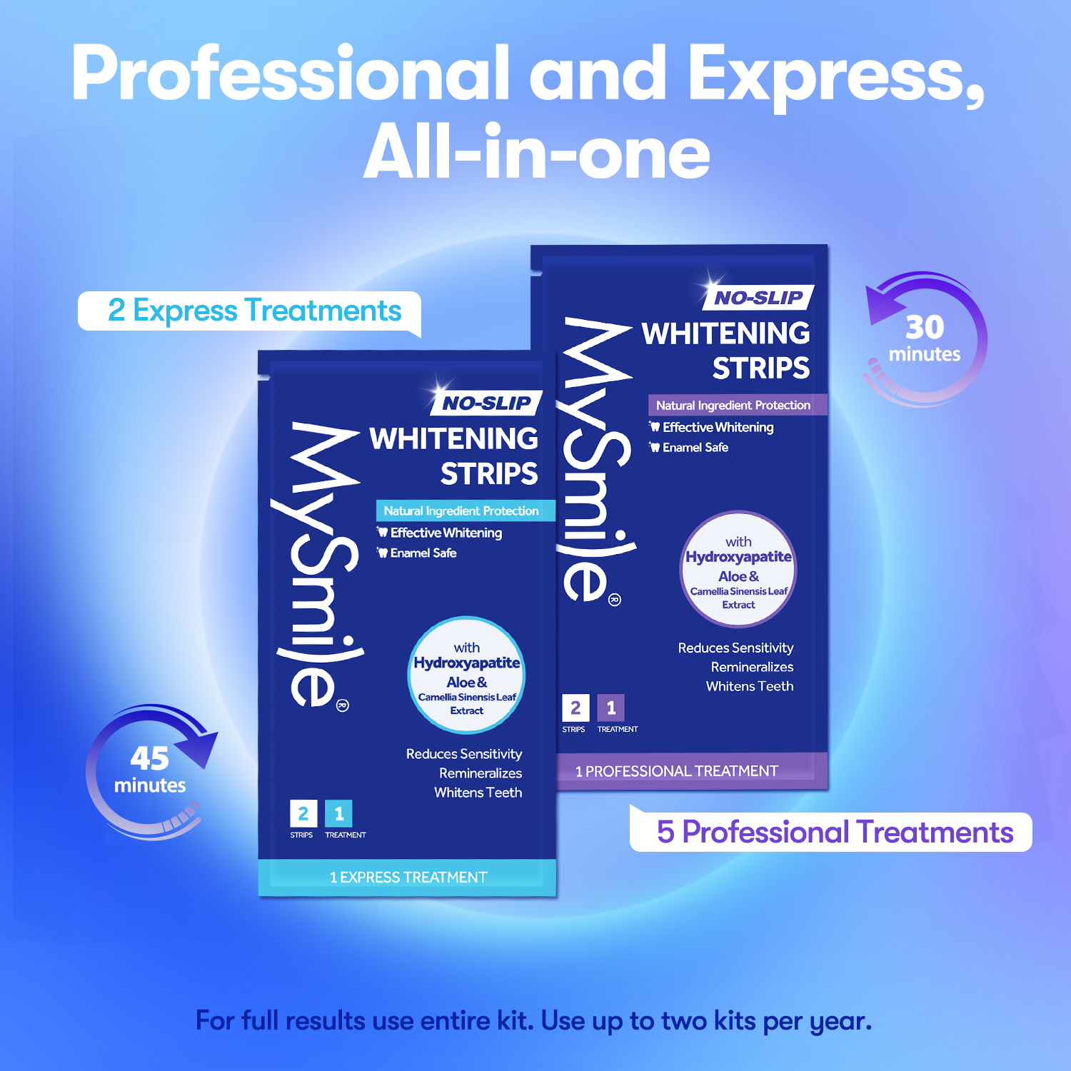 MySmile Teeth Whitening Strips, Hydroxyapatite-Infused, 14 Pack photo 7