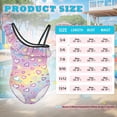 thumbnail image 7 of Uorisanigo Bathing Suits for Girls Size 3-4 Colorful Heart Summer Beach Vacation Swimwear with Ruffled Sleeve Straps One Piece Swimsuit Pool Party, 7 of 7