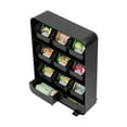 thumbnail image 5 of Mind Reader Tea Bag Organizer, Tea Station Organizer, Countertop Storage, Plastic, Black, 5 of 8