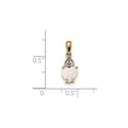 thumbnail image 5 of 14K Yellow Gold Gold w/ Diamond & Opal Polished Heart Pendant, 5 of 5