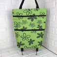 thumbnail image 2 of Sac de Courses Pliable avec Roues Réutilisable Chariot de Courses Pliable 2 en 1 Maison Supermarché Grande Capacité Sac Vert 39*55*14cm, 2 of 3
