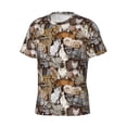 thumbnail image 5 of Qekee Cut Cats Classic Fit T-Shirt Men's Shirt Men's Tight Short Sleeves for Exercise, Running, Mountaineering - Cut Cats, 5 of 9