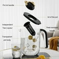 thumbnail image 6 of Luoshdecor Water Pitcher with Filter, Unbreakable Clear Plastic Infusion Pitcher with Lid for Hot,Cold Water, Iced Tea, Lemonade 1.3L, 6 of 7