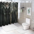 thumbnail image 7 of Orinice Wolf Bathroom Decor Set Colorful Luxurious Polyester Fabric Fashion Shower Curtain with Hooks 60x72, 7 of 7