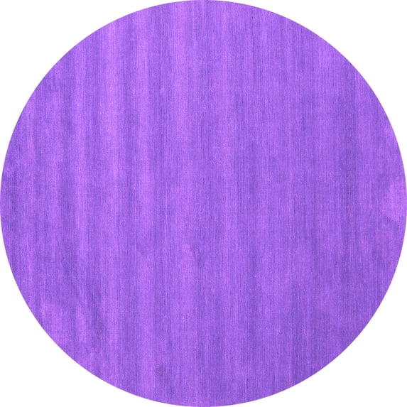 Ahgly Company Indoor Round Abstract Pink Contemporary Area Rugs, 3' Round