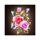 thumbnail image 2 of Dibujo de diamante de flor rosa, bordado, pintura por número, kit para pared del hogar, 2 of 9