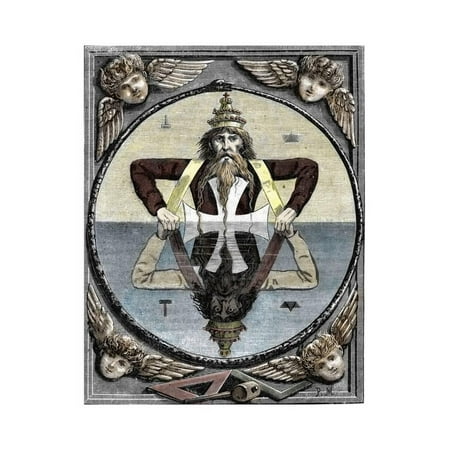 Freemasonry : the Great Symbol of Salomon Print Wall Art
