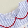 thumbnail image 5 of Ymyiu Baby Girl Outfits Newborn Baby Girl Summer Clothes Short Sleeve Romper Shorts Jumpsuit Infant Outfit 6 12 Months (Blue,6-12 Months), 5 of 6