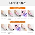 thumbnail image 7 of Modelones 3D Nail Gel Art, Sculpting Gel Glue for Molding, Drawing, Nail Charms & Gems, Chrome Powder and Rhinestone Design No Wipe, U V Light Cured Salon & DIY Use, 7 of 7