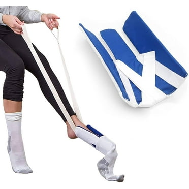 Sock Aids for Putting on Socks, Wide Sock Aid, Sock Aid Device for Seniors, Disabled, Pregnant, Sock Helper Aid Tool Easy On and Off, Sock Assistant Device Bending, Soft Sock Puller Aid