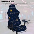 thumbnail image 7 of Pzuqiu Gothic Sun Gaming Chair Cover Fashion 4 Pack Racing Computer Chair Slipcover Set Elastic Non-Slip Office Chairs Protector for Home, Shop, Office, 7 of 7