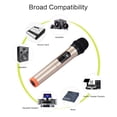 thumbnail image 4 of Micrófono Micrófono inalámbrico de mano VHF Micrófono dinámico con mini receptor portátil Enchufe de 6,35 mm Compatible con altavoz Sistema de karaoke Sistema de cine en casa Amplificador Mezclador de Tomshoo  Micrófono, 4 of 6