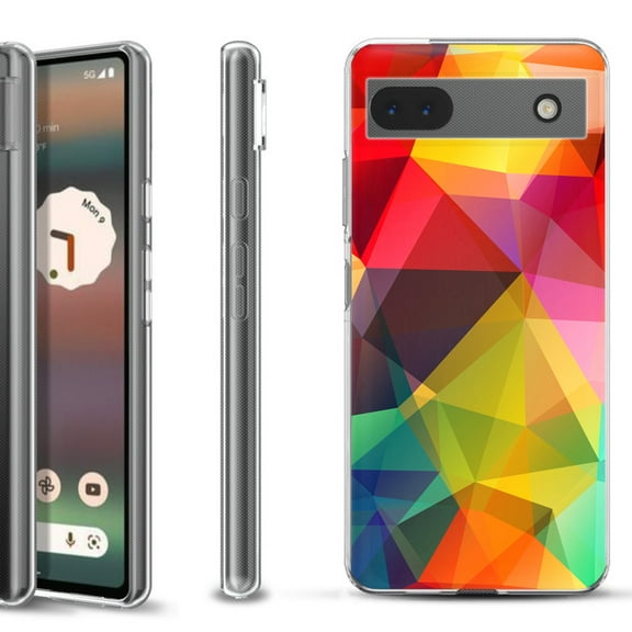 Slim-Fit Gel TPU Phone Case for Google Pixel 6a, by OneToughShield ® - Polygon