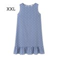 thumbnail image 1 of Minnieouse Vestido de mujer Punto Ropa sin mangas Suelto suelto con volantes Vestido sin mangas con volantes Vestidos Azul claro XXL Minnieouse AP002113-35, 1 of 2