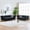 Black, variant on Velvet 2-Piece Living Room Set, 3-Seater Chesterfield Sofa and Loveseat with Roll Armrest & Nailhead, Modern 5-Seater Tufted Cloud Couch for Living Room, Black