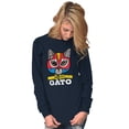 thumbnail image 4 of El Loco Gato Mexican Wrestler Cat Long Sleeve TShirt Men Women Brisco Brands S, 4 of 6