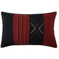 thumbnail image 4 of Nanshing Elliot 7 Piece Geometric Comforter Set, Black/Red, Queen, 4 of 6
