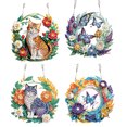 thumbnail image 2 of Corona Pared Con Y Forma Especial (gato Flor) Naranja, 2 of 6