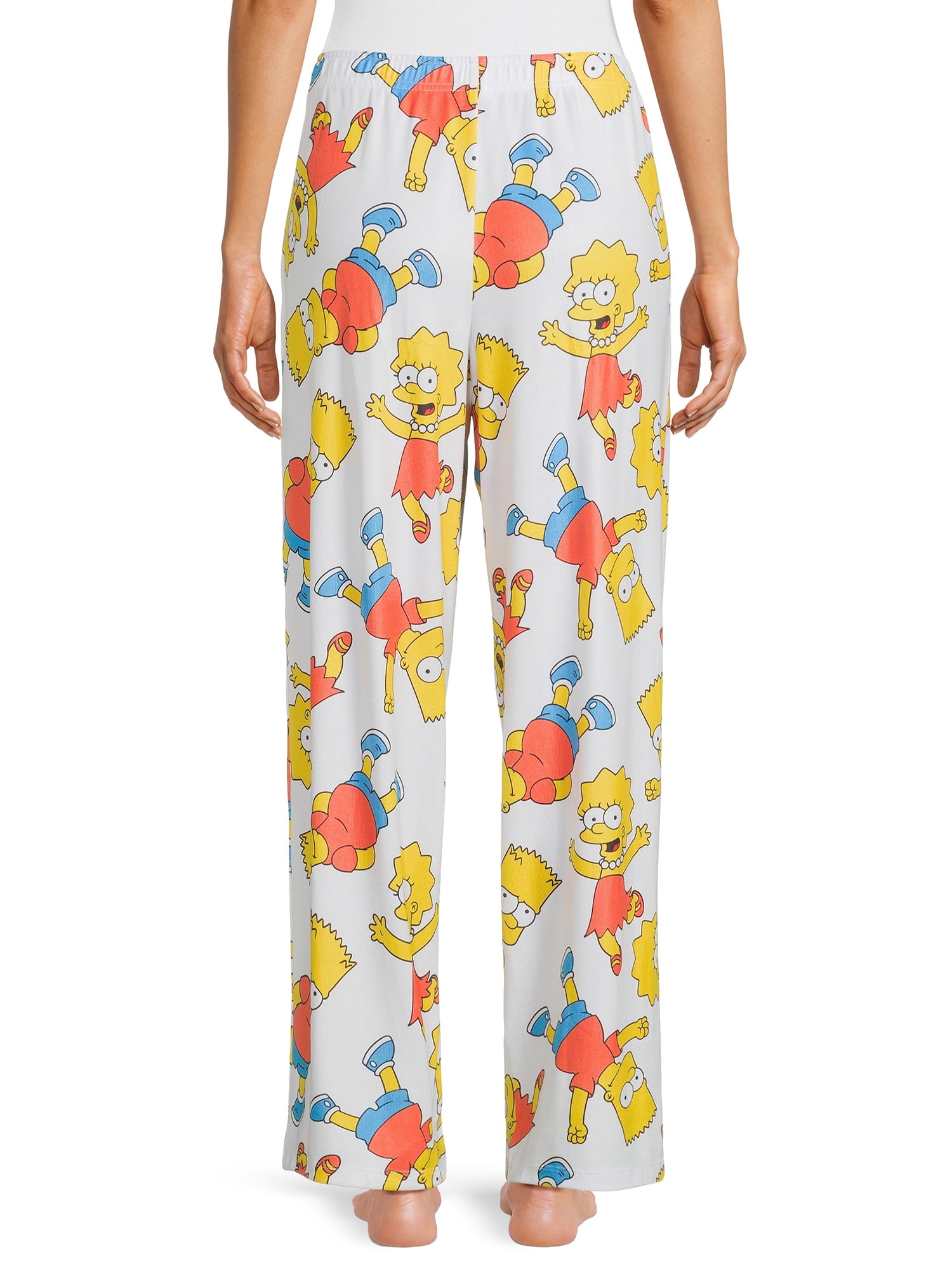The Simpsons Juniors’ Lisa and Bart Print Lounge Pants, Size XS-3XL